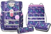 McNeill Schooltas Ergo Complete Schoolbag Set 5-delig Dschungel Donkerpaars