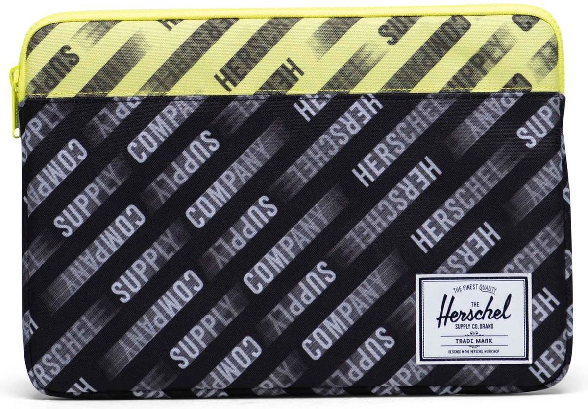 Herschel Laptop hoes met laptopvak Anchor Laptop Sleeve HSC Motion Black / Highlight Zwart Veelkleurig