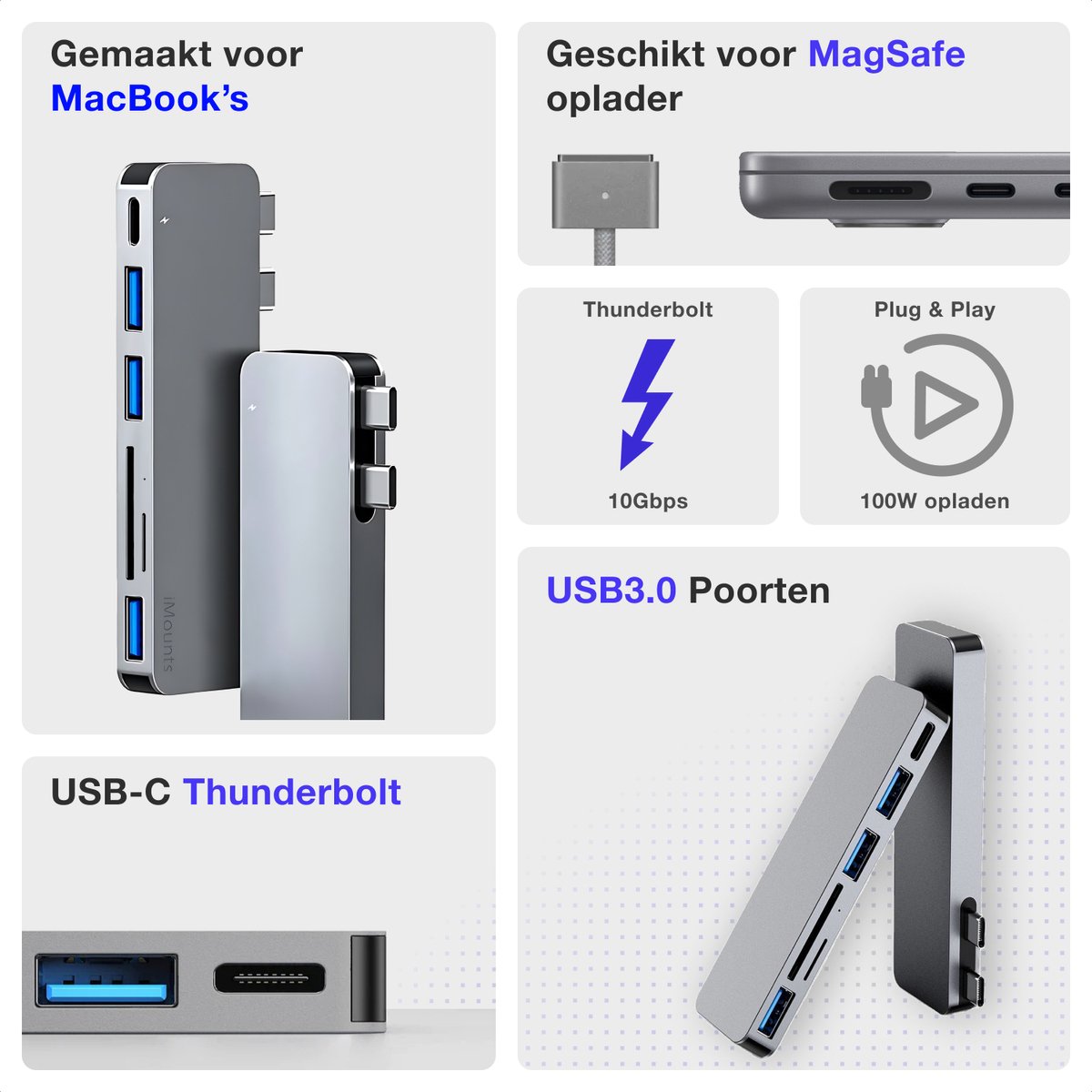 iMounts USB-C MacBook Hub thumbnail 4