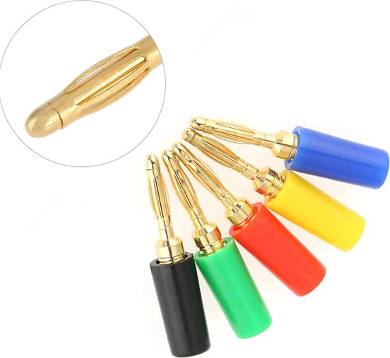 Luidsprekerkabel Banaanstekkers Pvc Geïsoleerde Be... – Vicedeal