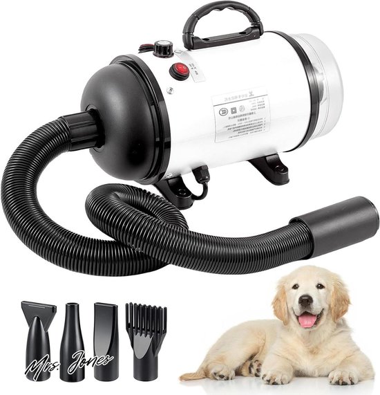 XKISS Hondenföhn, hondendroger, 4,5 pk / 3200 W, blower hondenföhn met