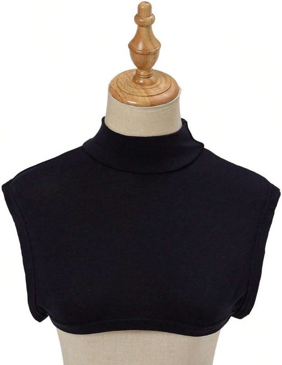 Losse kraag Zwart Opstaand boord Coltrui Col Turtlelneck