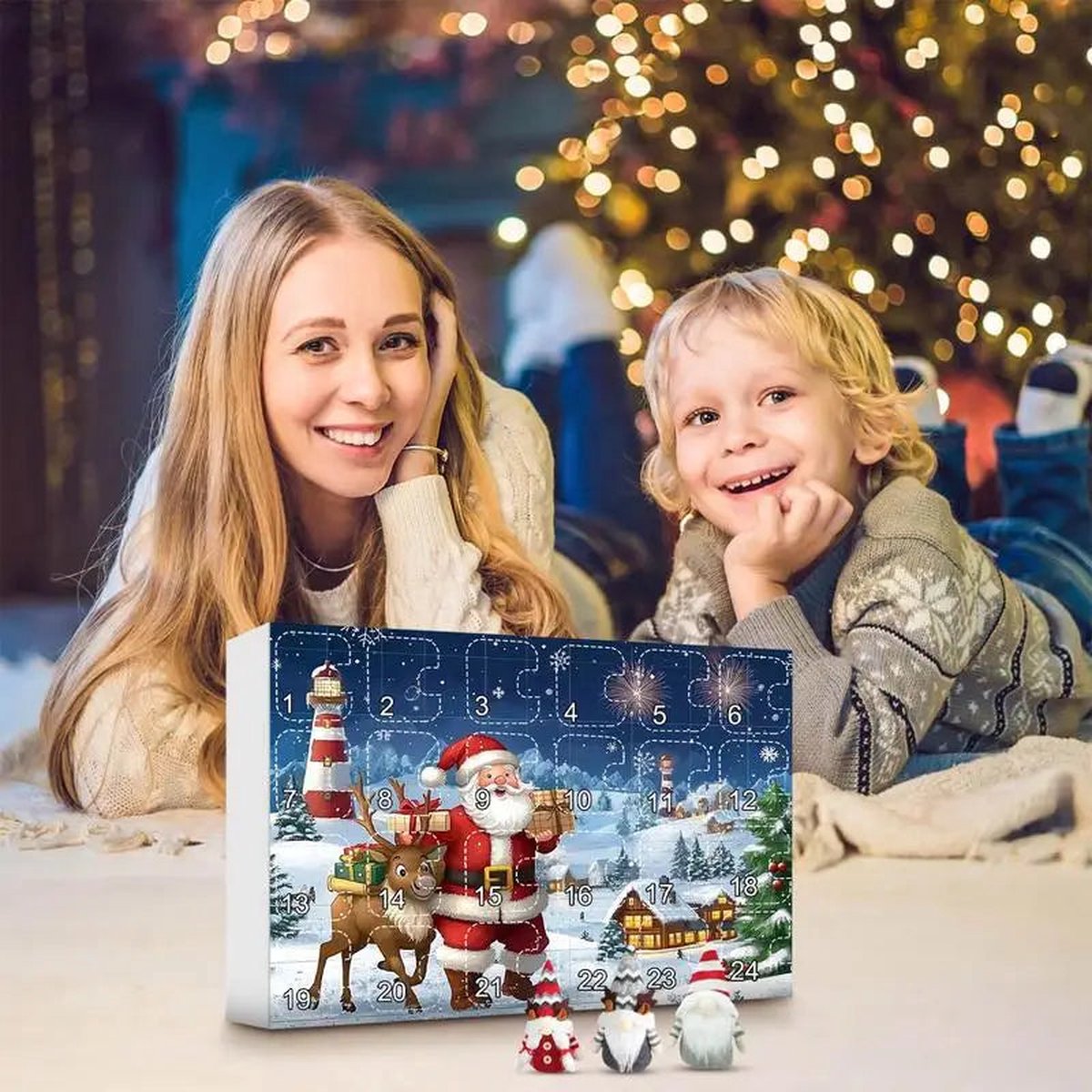 Kabouters Kerstadventskalender 2025, 24 Poppen, Vakantiekarakters Kabouters Kerstadventskalender 2025, 24 Poppen, Vakantiekarakters