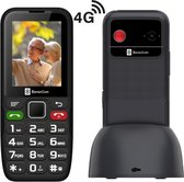 SeniorCom T24 - Senioren Mobiele Telefoon 4G met Camera, SOS-Functie, Grote Knoppen & Oplaadstation - 7 Dagen per Week Telefonische Klantenservice - Grootste Batterij in de Markt (1800 mAh) - Simlockvrije GSM, Ideaal voor Ouderen & Eenvoudig Gebruik