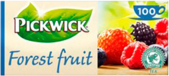 Pickwick Theezakjes Bosvruchten Met Envelop - Pak 100 stuks x 1,5 gram