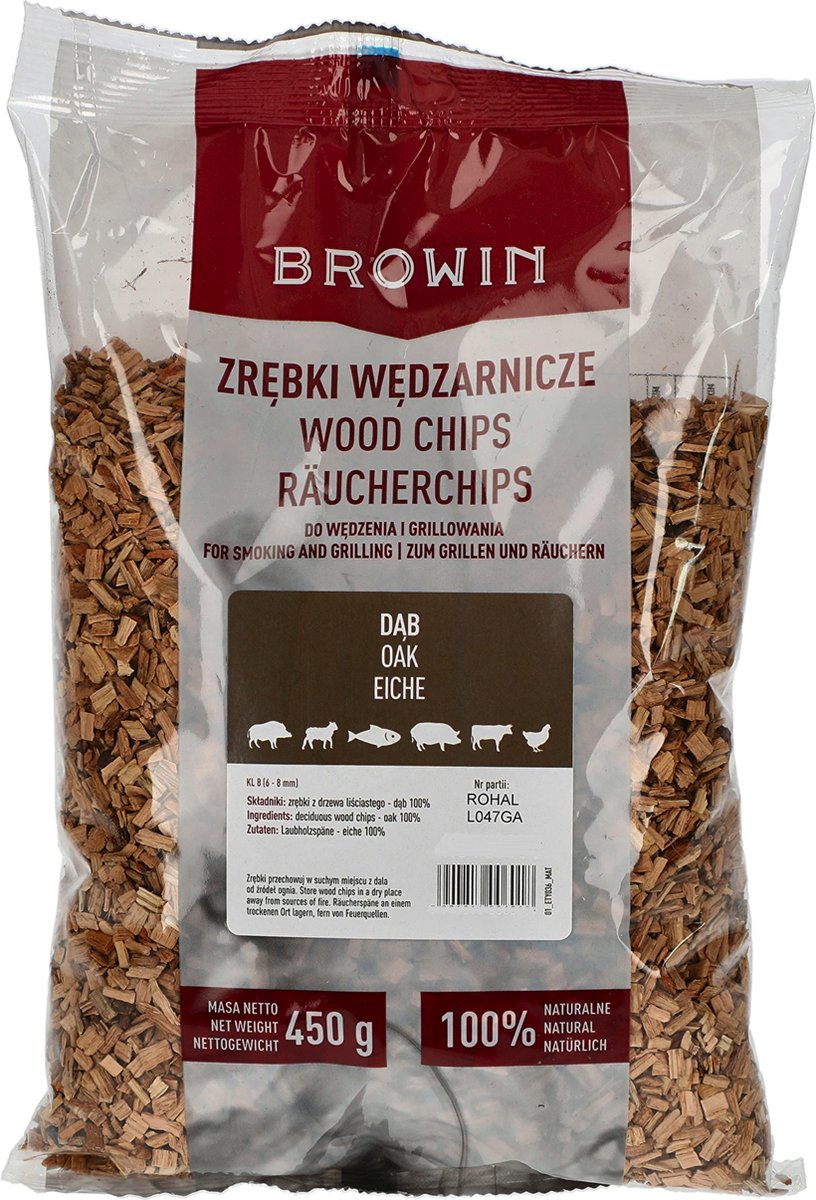 Houtsnippers voor roken en grillen (100% Eiken)