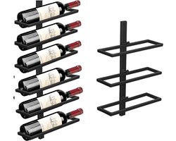 SMH LINE® Wijnrek – Wijnrek muur – Wijnrek metaal