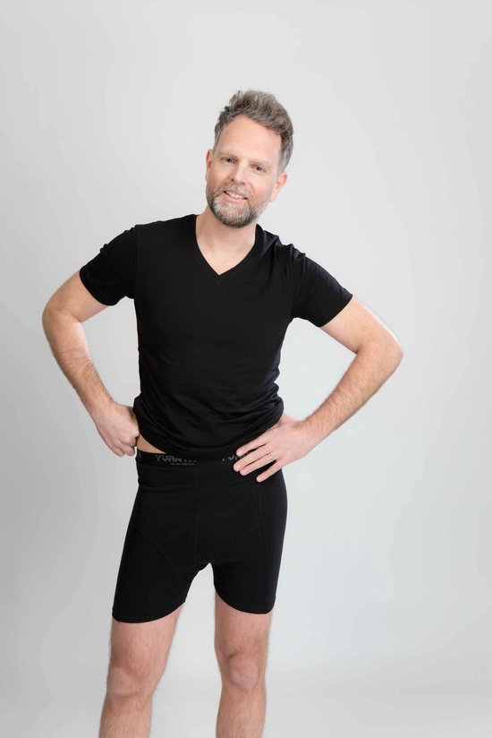 Yvanta Underwear - Stoma-ondergoed - Herenboxer - Maat L– zwart
