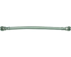 Sanifun flexibele aansluitslang 600 mm 1/2 bi x 10 mm RVS