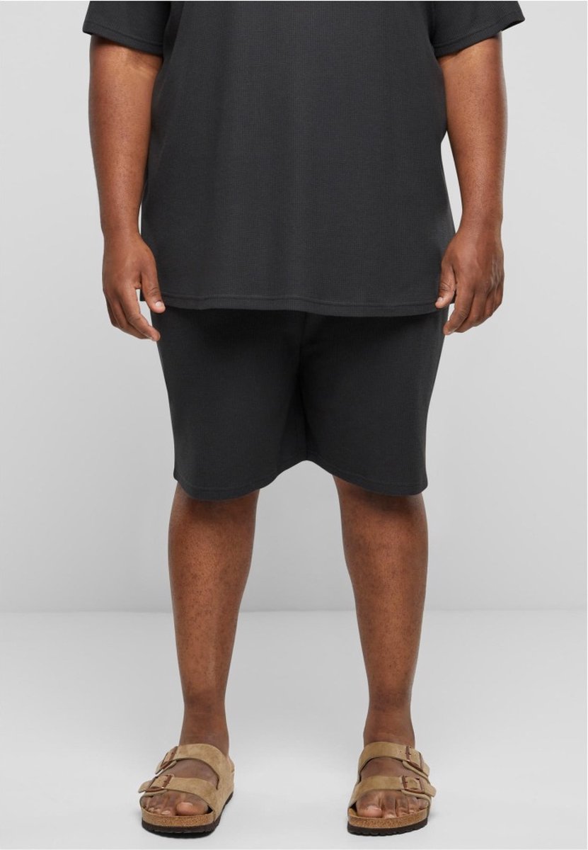 Urban Classics Waffle Sweat Korte broek S Zwart