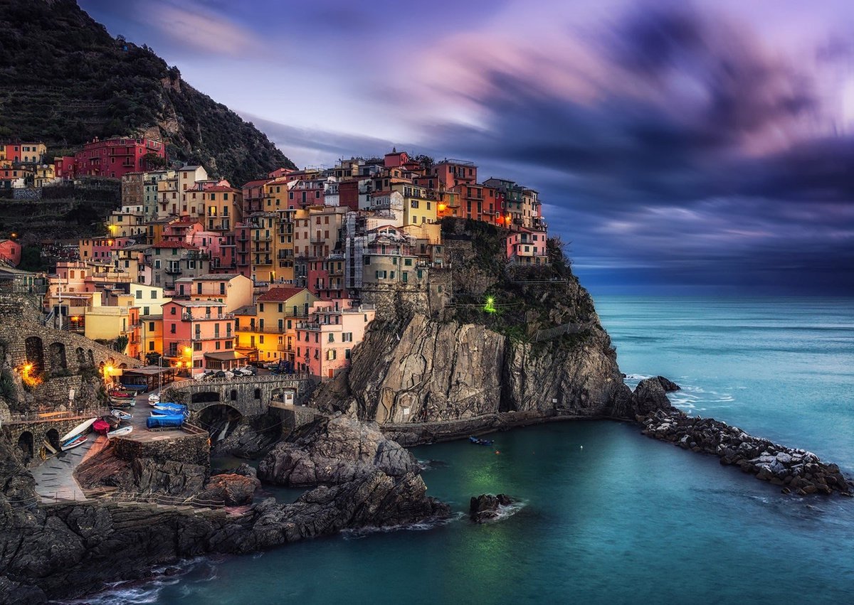 Enjoy Puzzle legpuzzel Manarola Cinque Terre Italië 1000 stukjes.