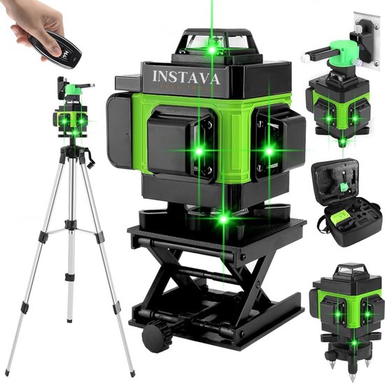 Instava 4D 16-lijn Kruislijnlaser + Statief