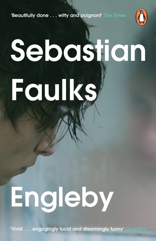 Couverture du livre Engleby de Sebastian Faulks. Citation du Times : 'Magnifiquement fait... spirituel et poignant'. Citation du Guardian : 'Vif... remarquablement lucide et désarmant de drôlerie'.