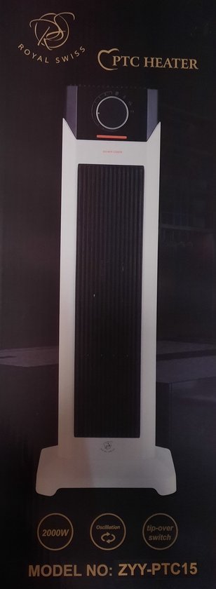 Royal Swiss ® - Elektrische kachel ZYY-PTC15 - 2000W - PTC Heater - Draai functie