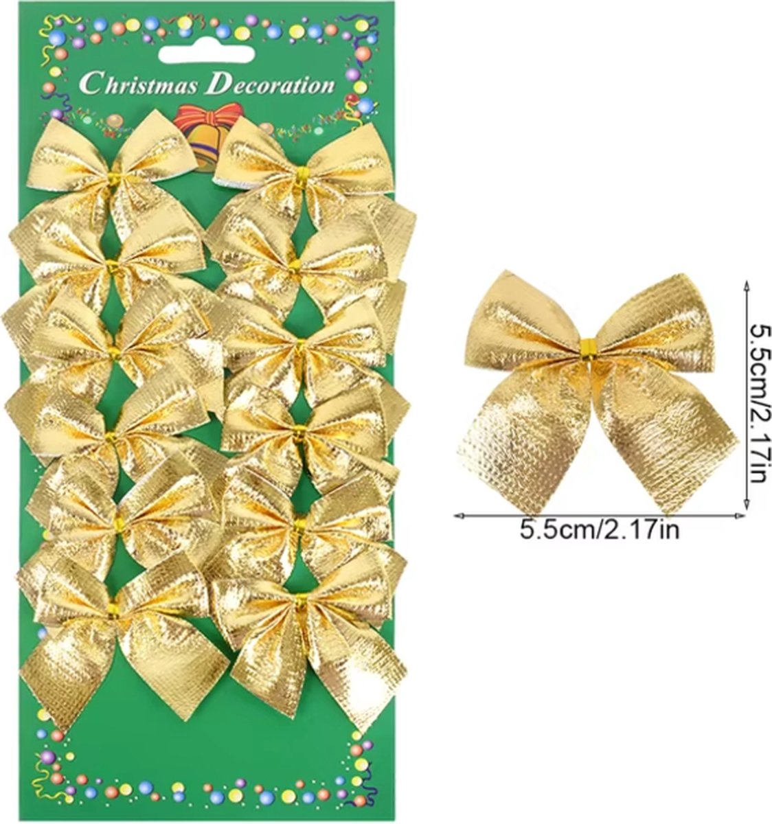 Kerststrikken, 20 stuks, kerststrikken, decoratieve strikken