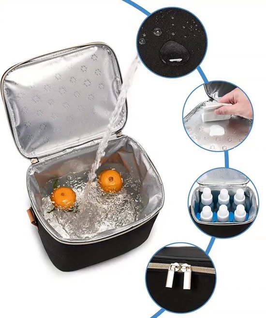 Dutchers.® Luxe Kolftas - * - Inclusief Koelelement - Koeltas Moedermelk - Koeltas voor Onderweg - Opbergruimte voor Afgekolfde Flesjes - Afgekolfde Melk Bewaren - Baby - Thermisch Geïsoleerde Reistas - Stijlvol & Praktisch van Dutchers — afbeelding 5