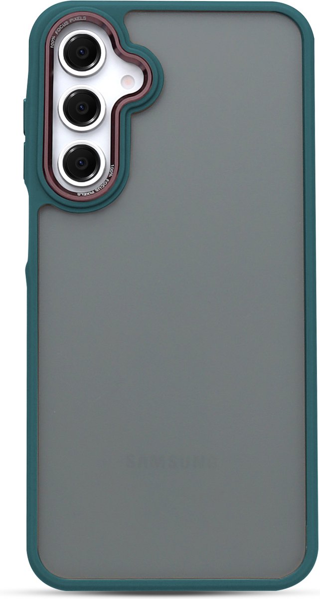 Casemania Hoesje Geschikt voor Samsung Galaxy A16 - Groen - Frame Back Cover
