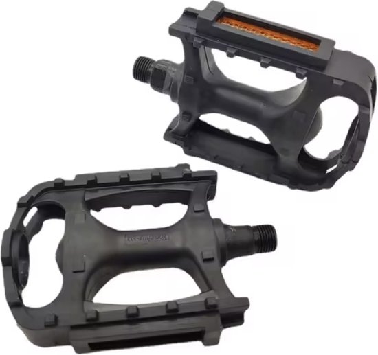 Foto: Chpn trappers fietspedalen 2 stuks anti slip fietspedalen set met reflectoren zwart mountainbike sport 1 paar