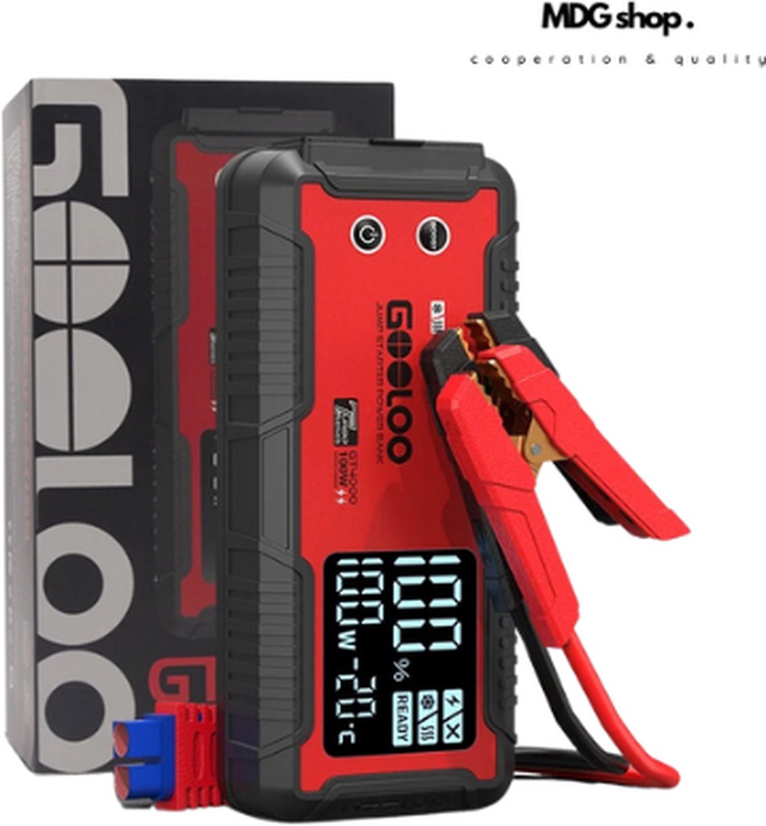 Starthulp - Jumpstarters - Jumpstarter voor auto - Noodstart voor auto's - 24000mAh