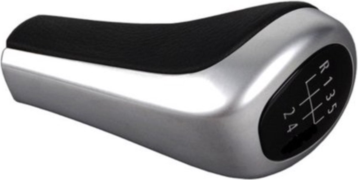 Medj - Pookknop Pook Zilver 5 versnellingen geschikt voor BMW E90-E91-E92-E93-E46-E39-E36-E87-E81-E88-Z3-Z4