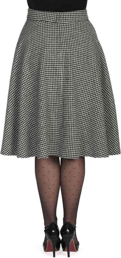 Banned - Rok Florence Pied-de-Poule - XL - Zwart