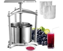 Mygroot - WijnPers - Fruit - Wijn Persmaker- Rvs - Huishoudelijke Natuur- Groenten Sap Maken Machine - Voor Thuis Keuken.