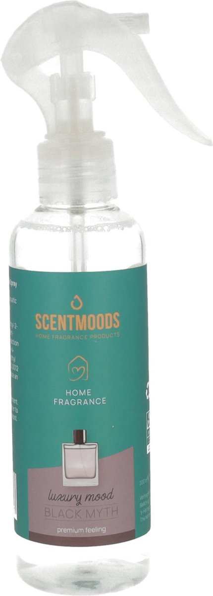 Scentmoods Interieurspray Black Myth 200ml - Roomspray - Huisparfum - Huisspray