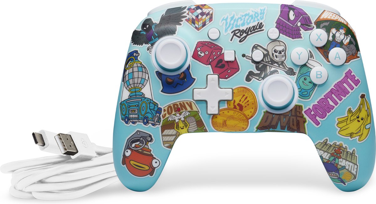 PowerA Draadloze Controller - Nintendo Switch - Fortnite Sticker Mania – foto 7