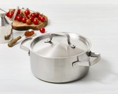 Soenil by ISENVI Kookpan met Deksel - 20 cm - Keramisch - RVS - Geschikt voor Inductie - PFAS, PTFE en PFOA Vrij