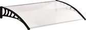Outsunny - Voordak - met Anti-UV-Coating - Wandbevestiging - Zwart