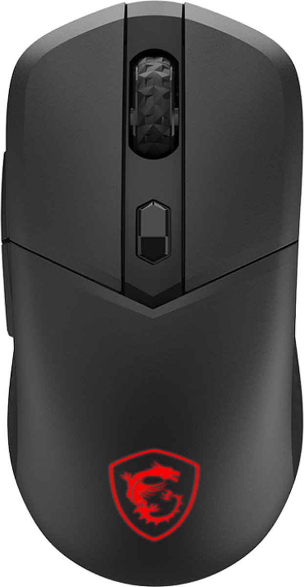 MSI VERSA 300 ELITE draadloze gamingmuis, rechthandig, optisch, RF-draadloos + Bluetooth + USB-C, 26.000 DPI