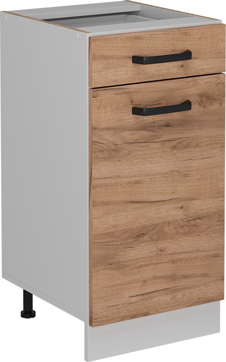 Vicco R-Line Keukenonderkast – 40 cm WB Eik Krachtige eik goud Goudkleurig Eiken/Wit