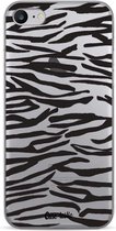 Casetastic Apple iPhone 7 / iPhone 8 / iPhone SE (2020) Hoesje - Softcover Hoesje met Design - Zebra Print