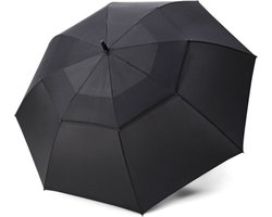 doppler Paraplu Fiber Golf Automatic Air Uni Black Zwart