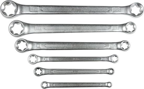SW-Stahl 01550L TORX ringsleutel set (plat ontwerp) E 6 -E 24