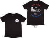 The Beatles - New York 1964 Heren T-shirt - XL - Zwart