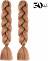 Tressage Cheveux Synthétique 58cm (30#) | Cheveux Braiding Extensions pour Crochet Twist Tressage Cheveux, Braid Pre Etendu Tressage Cheveux | tresse cheveux blond - Cheveux synthétiques | Cheveux décolorants 2 paquets x 58 cm par pièce