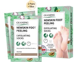 2 paar (4 stuks) Foot Peeling Exfoliating Socks | Eeltsokken | Eelt Verwijderaar | Voetenmasker