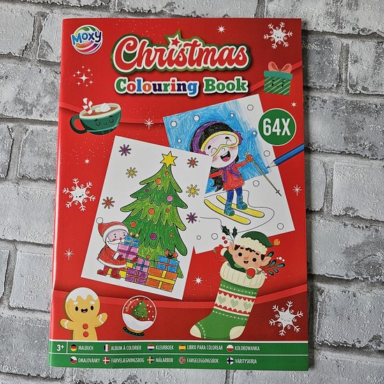 Kleurboek kerst - knutselen kinderen - kerstmis diy - kleuren