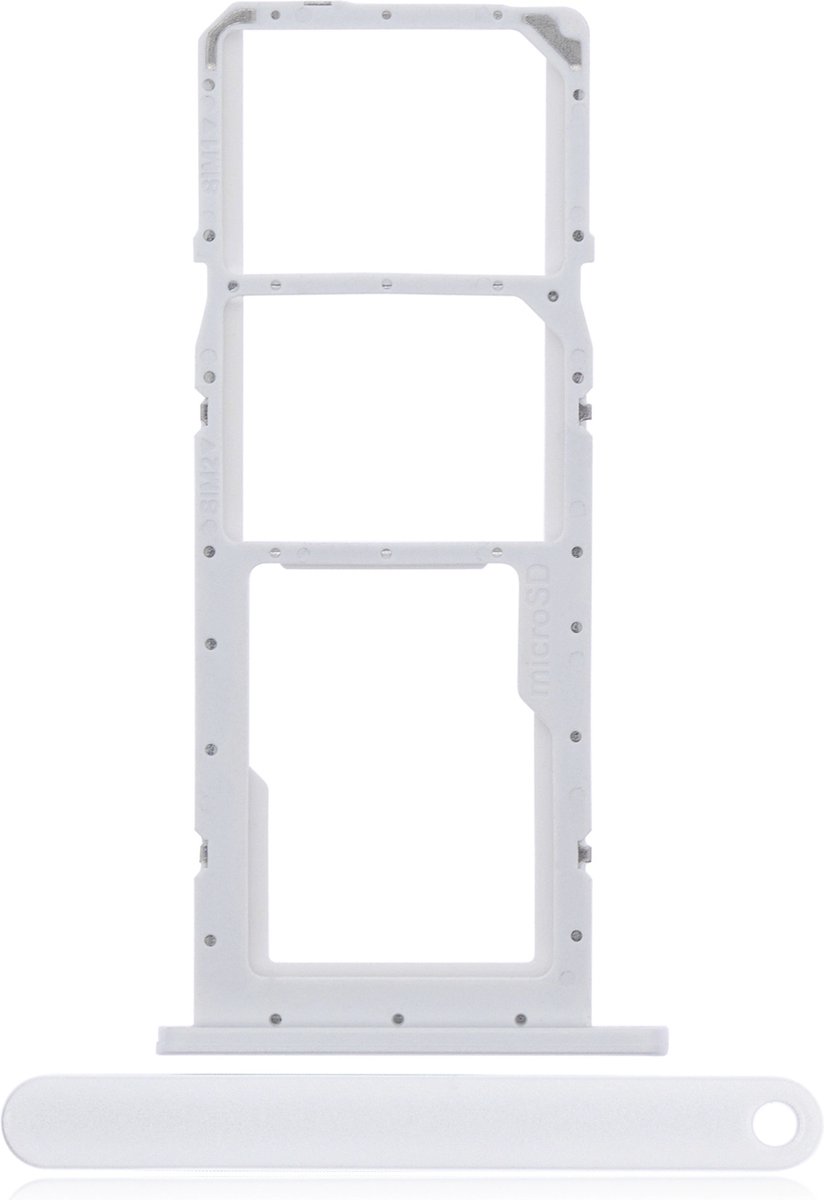 For Samsung Galaxy A02S (A025) Sim Card Tray (White) – L