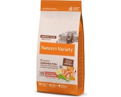 Hondenvoer Natures Variety - Zalm 3kg - Graanvrij, Compleet Droogvoer voor Medium/Maxi Rassen