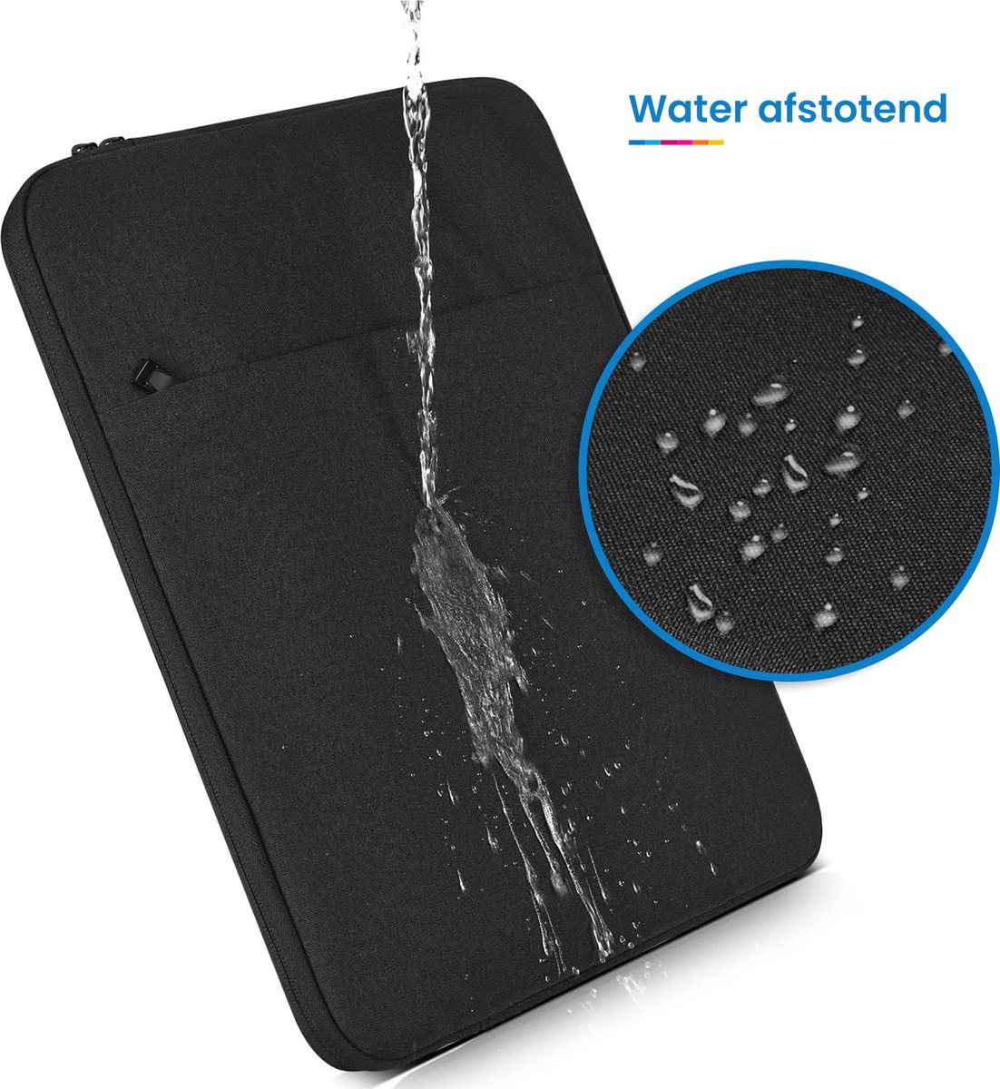 Laptophoes 14 Inch Zwart - Slanke Sleeve Bescherming voor MacBook Pro/Air en Andere 14" Laptops - Afbeelding 2