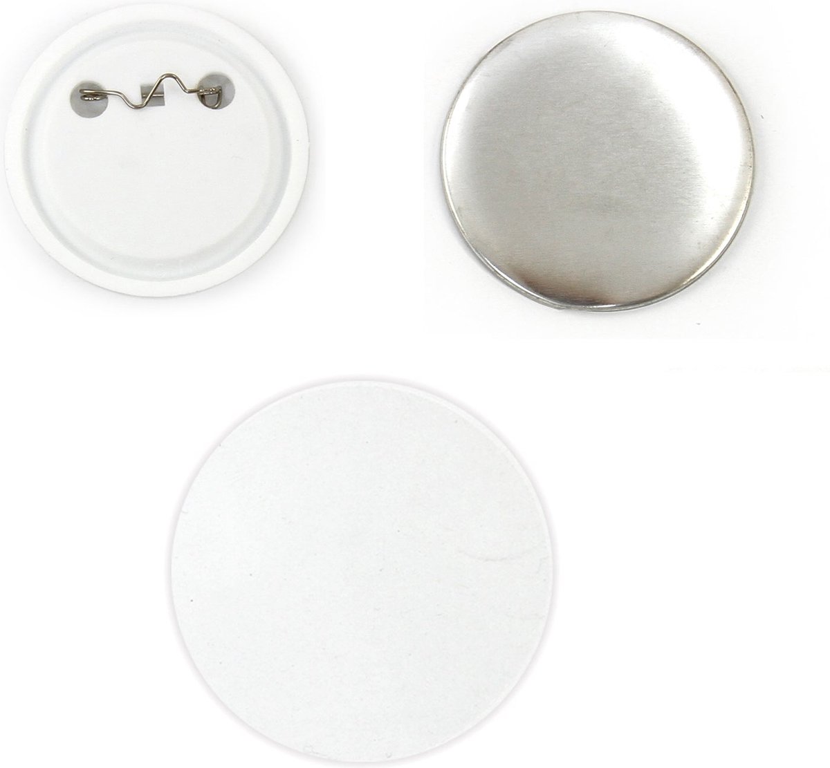 PixMax 58 mm badgecomponenten 100 blanco