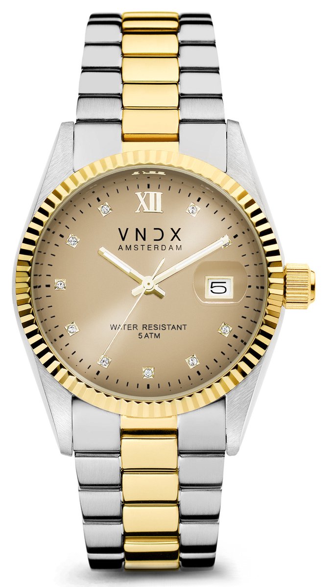 VNDX Dare Devil M Silver Gold Beige MT43006-04 dameshorloge
