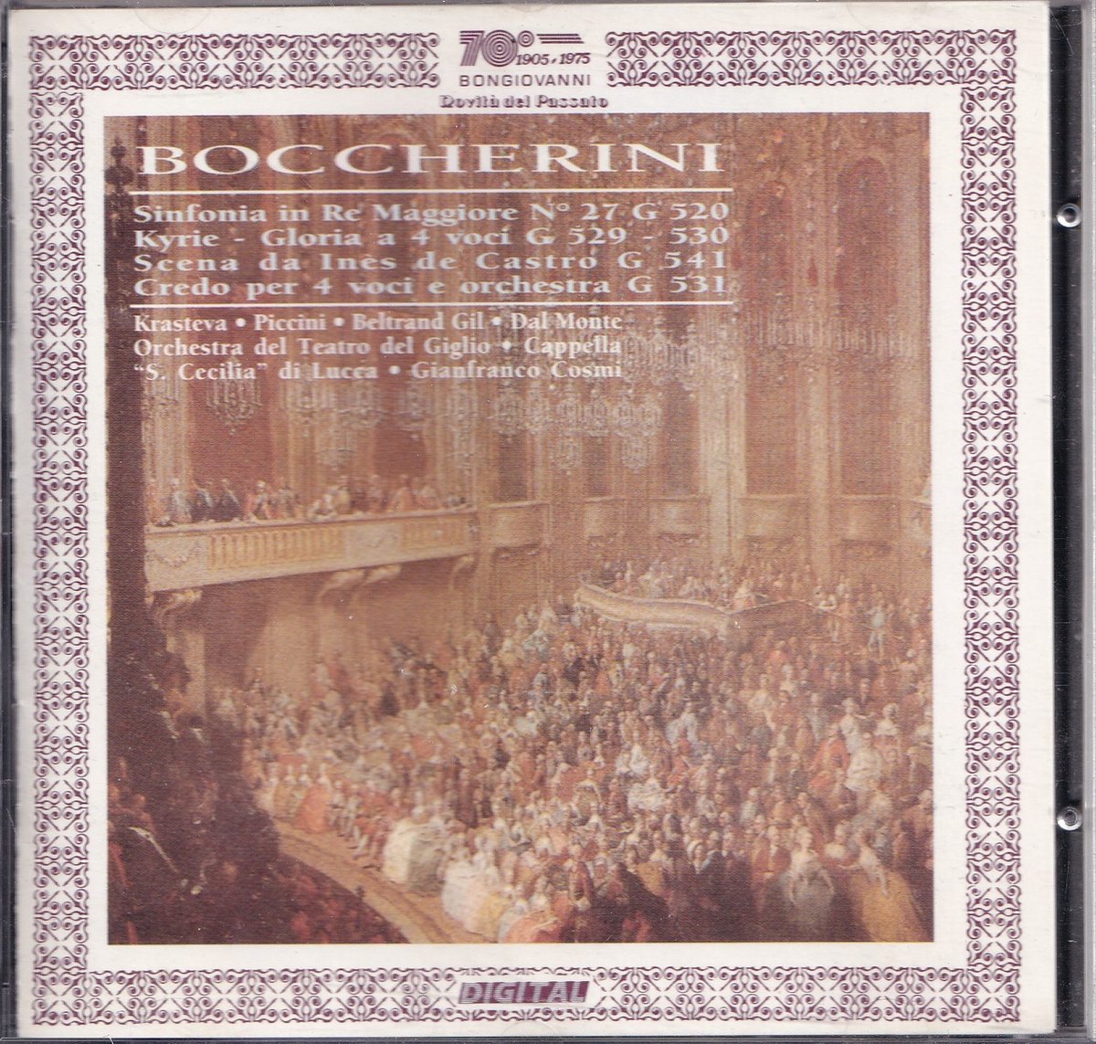 Sinfonia in Re Maggiore - Luigi Boccherini - Orchestra da Camera del Teatro del Giglio di Lucca en Cappella s Cecilia delle Cattedrale di Lucca o.l.v. Marco Bargagna, Gianfranco Cosmi (dirigent)
