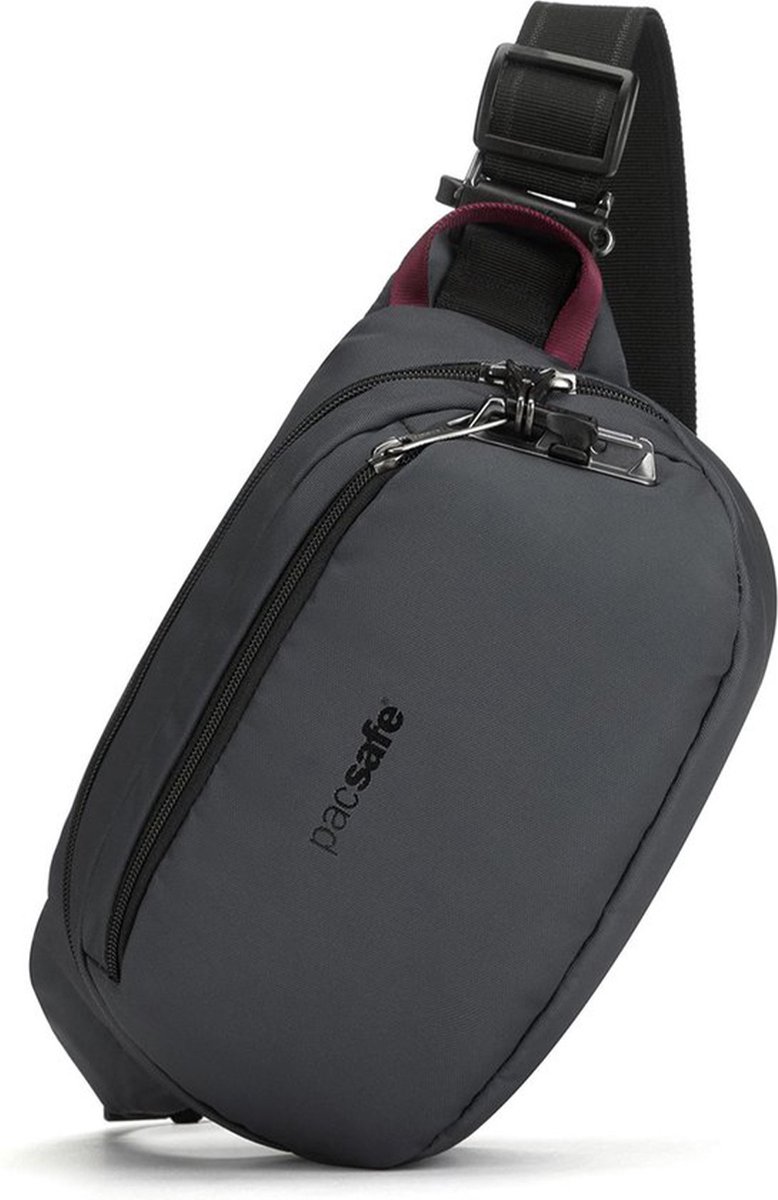 Pacsafe Heubtas Vibe 100 - 4 L - Schoudertas - RFID-blokkerend - Geschikt voor 7-inch laptop - Anti-diefstal - Unisex - Grijs