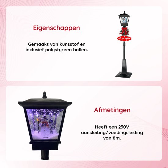 Kerstlantaarn met sneeuwpoppen | Konstsmide | 20 cm (Led, Batterijen, Timer) Konstsmide
