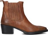 BLASZ 34 Enkellaarsjes - Enkelboots met rits - Dames - Bruin - Maat 42