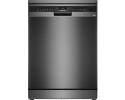 Siemens SN23EC22AE - iQ300 - Vrijstaande vaatwasser - 60 cm - Energielabel A - Home Connect - Geborsteld zwart staal, anti-fingerprint