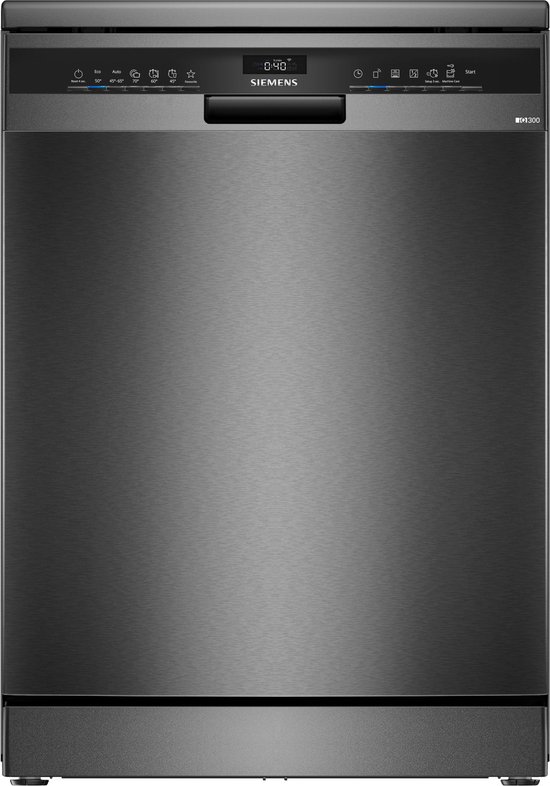 Siemens SN23EC22AE – iQ300 – Vrijstaande vaatwasser – 60 cm – Energielabel A – Home Connect – Geborsteld zwart staal, anti-fingerprint